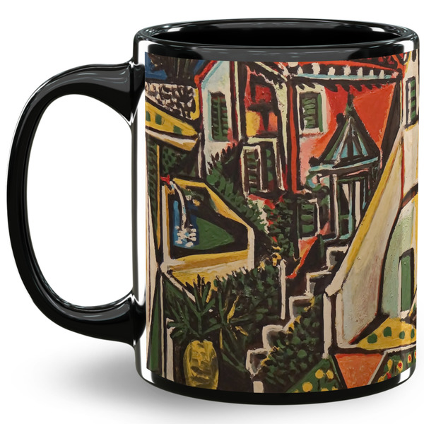 Custom Mediterranean Landscape by Pablo Picasso 11 Oz Coffee Mug - Black