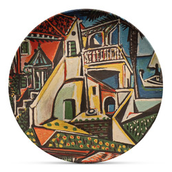 Mediterranean Landscape by Pablo Picasso Microwave Safe Plastic Plate - Composite Polymer