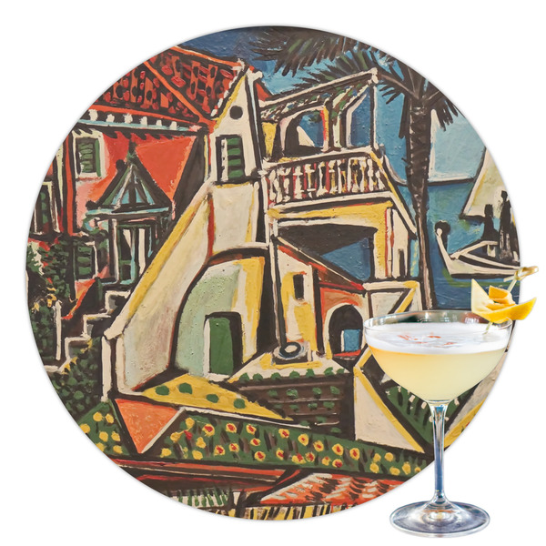 Custom Mediterranean Landscape by Pablo Picasso Printed Drink Topper - 3.5"