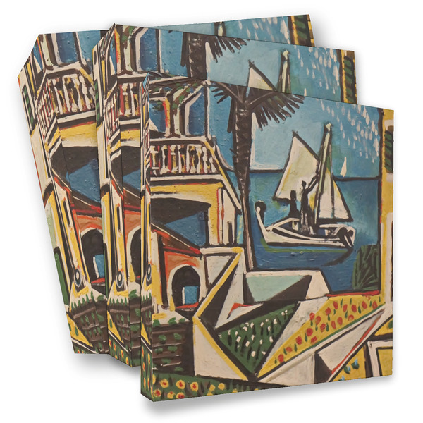 Custom Mediterranean Landscape by Pablo Picasso 3 Ring Binder - Full Wrap