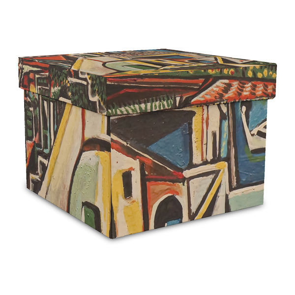 Custom Mediterranean Landscape by Pablo Picasso Gift Box with Lid - Canvas Wrapped - Large