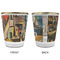 Mediterranean Landscape by Pablo Picasso Glass Shot Glass - with gold rim - APPROVAL