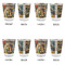 Mediterranean Landscape by Pablo Picasso Glass Shot Glass - with gold rim - Set of 4 - APPROVAL