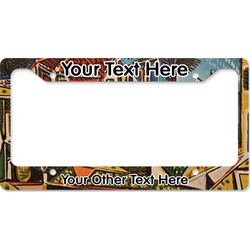 Mediterranean Landscape by Pablo Picasso License Plate Frame - Style B