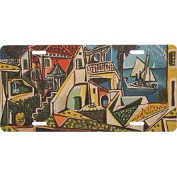 Mediterranean Landscape by Pablo Picasso Front License Plate