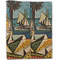 Mediterranean Landscape by Pablo Picasso Linen Placemat - Folded Half (double sided)