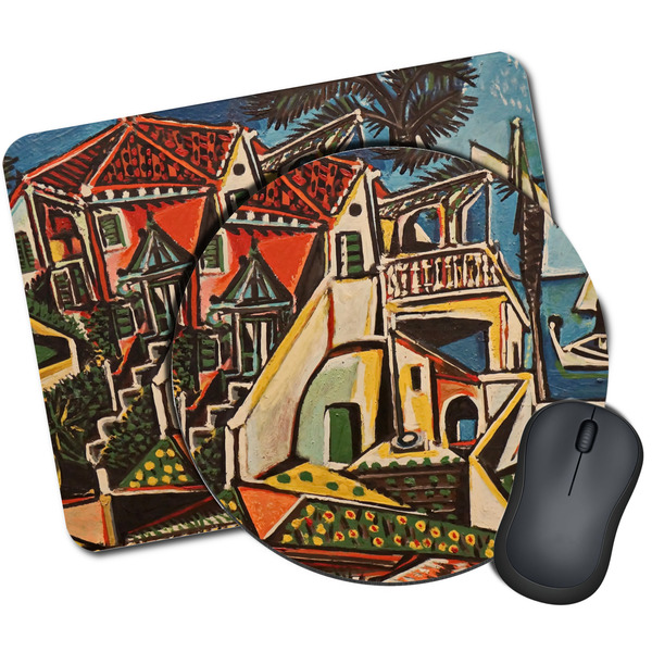 Custom Mediterranean Landscape by Pablo Picasso Mouse Pad