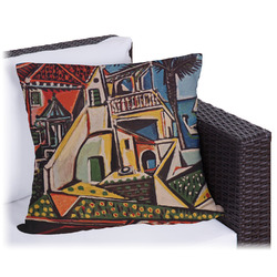 Mediterranean Landscape by Pablo Picasso Outdoor Pillow - 18"