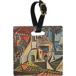 Mediterranean Landscape by Pablo Picasso Plastic Luggage Tag - Square