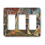 Mediterranean Landscape by Pablo Picasso Rocker Style Light Switch Cover - Three Switch