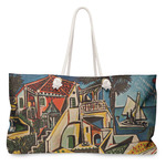 Mediterranean Landscape by Pablo Picasso Large Tote Bag with Rope Handles