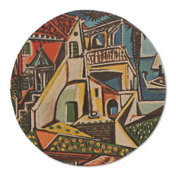 Mediterranean Landscape by Pablo Picasso Round Linen Placemat