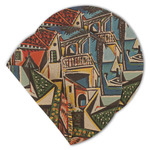 Mediterranean Landscape by Pablo Picasso Round Linen Placemat - Double Sided - Set of 4