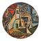 Mediterranean Landscape by Pablo Picasso Round Paper Coaster - Approval