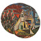 Mediterranean Landscape by Pablo Picasso Round Paper Coaster - Main