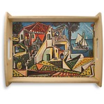 Mediterranean Landscape by Pablo Picasso Natural Wooden Tray - Large