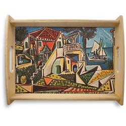 Mediterranean Landscape by Pablo Picasso Natural Wooden Tray - Large