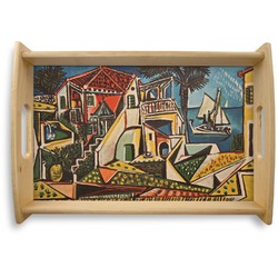 Mediterranean Landscape by Pablo Picasso Natural Wooden Tray - Small