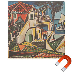 Mediterranean Landscape by Pablo Picasso Square Car Magnet - 10"