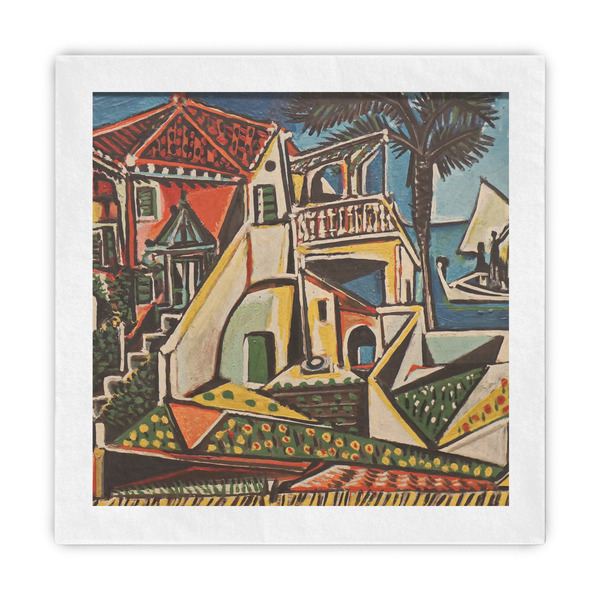 Custom Mediterranean Landscape by Pablo Picasso Decorative Paper Napkins