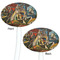 Mediterranean Landscape by Pablo Picasso White Plastic 7" Stir Stick - Double Sided - Oval - Front & Back