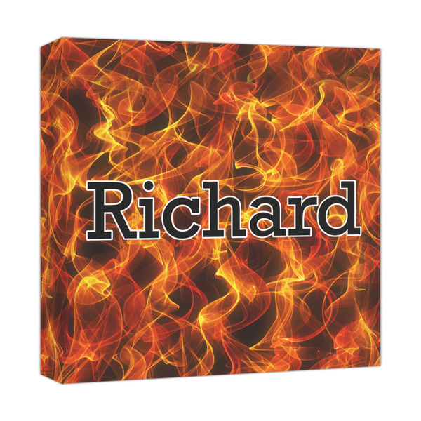 Custom Fire Canvas Print - 12x12 (Personalized)