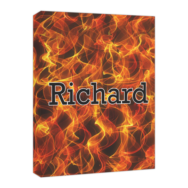 Custom Fire Canvas Print - 16x20 (Personalized)