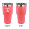 Fire 30 oz Stainless Steel Ringneck Tumblers - Coral - Single Sided - APPROVAL