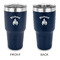 Fire 30 oz Stainless Steel Ringneck Tumblers - Navy - Double Sided - APPROVAL