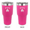 Fire 30 oz Stainless Steel Ringneck Tumblers - Pink - Double Sided - APPROVAL