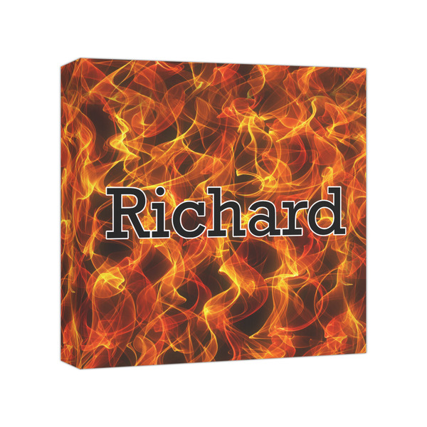 Custom Fire Canvas Print - 8x8 (Personalized)