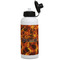 Fire Aluminum Water Bottle - White Front