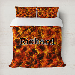 Fire Duvet Cover Set - Full / Queen (Personalized)