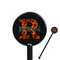 Fire Black Plastic 5.5" Stir Stick - Round - Closeup