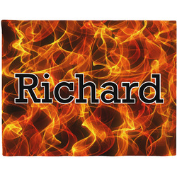 Fire Woven Fabric Placemat - Twill w/ Name or Text