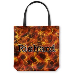 Fire Canvas Tote Bag - Large - 18"x18" (Personalized)