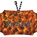 Fire Rear View Mirror Ornament (Personalized)