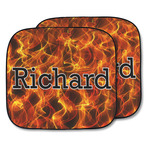 Fire Car Sun Shade - Two Piece (Personalized)