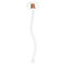 Fire Clear Plastic 7" Stir Stick - Oval - Single Stick