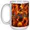 Fire Coffee Mug - 15 oz - White Full