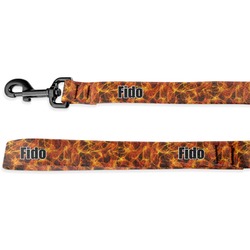 Fire Deluxe Dog Leash - 4 ft (Personalized)
