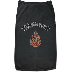Fire Black Pet Shirt - S (Personalized)