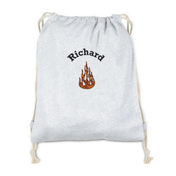 Fire Drawstring Backpack - Sweatshirt Fleece - Single Sided (Personalized)