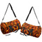 Fire Duffle bag small front and back sides