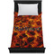 Fire Duvet Cover - Twin - On Bed - No Prop