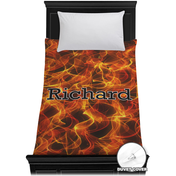 Custom Fire Duvet Cover - Twin XL (Personalized)