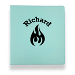 Fire Leather Binder - 1" - Teal (Personalized)