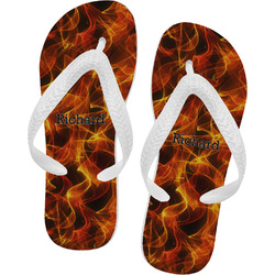 Fire Flip Flops - Small (Personalized)