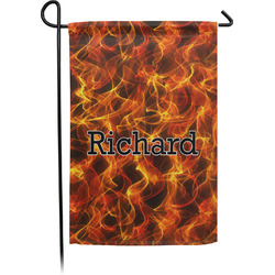 Fire Small Garden Flag - Single Sided w/ Name or Text