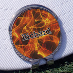 Fire Golf Ball Marker - Hat Clip